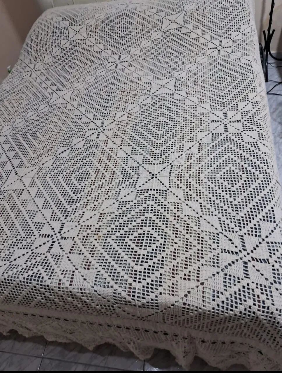 Colcha Casal Crochê 