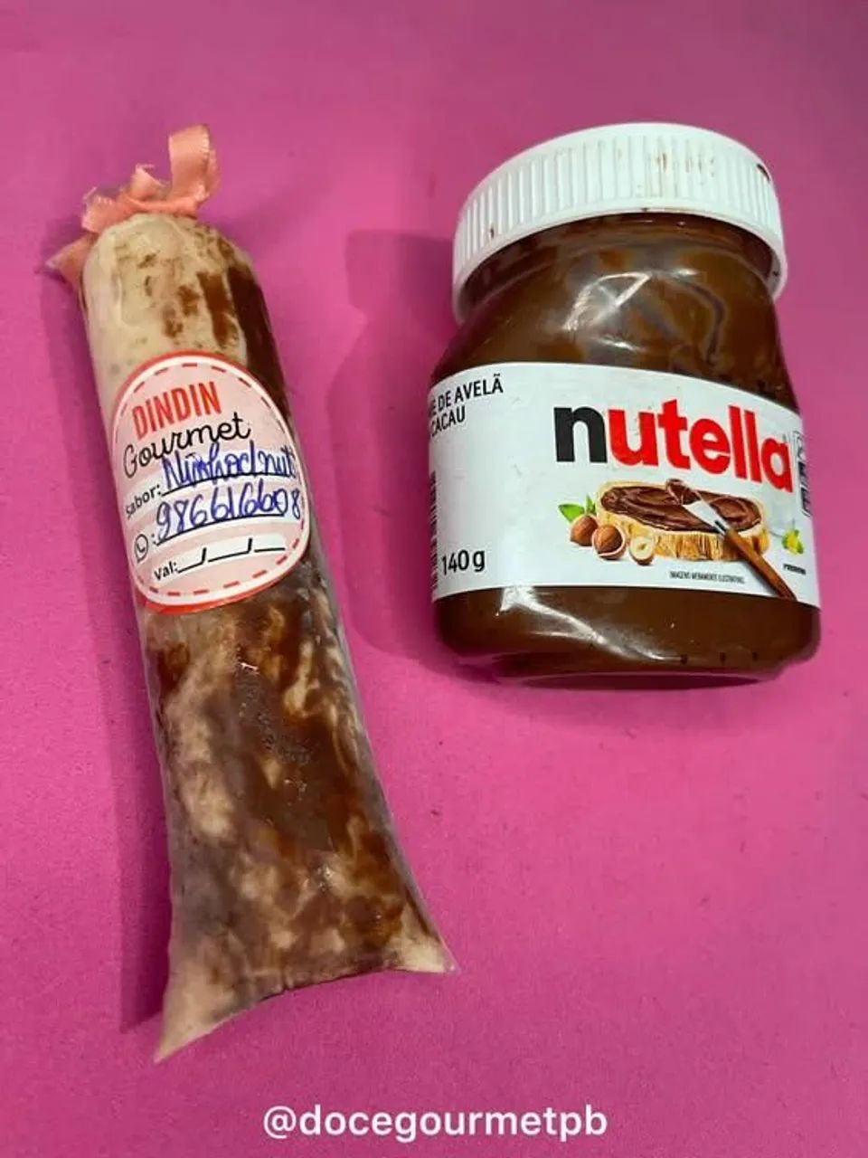 Dindin Gourmet de Ninho com Nutella