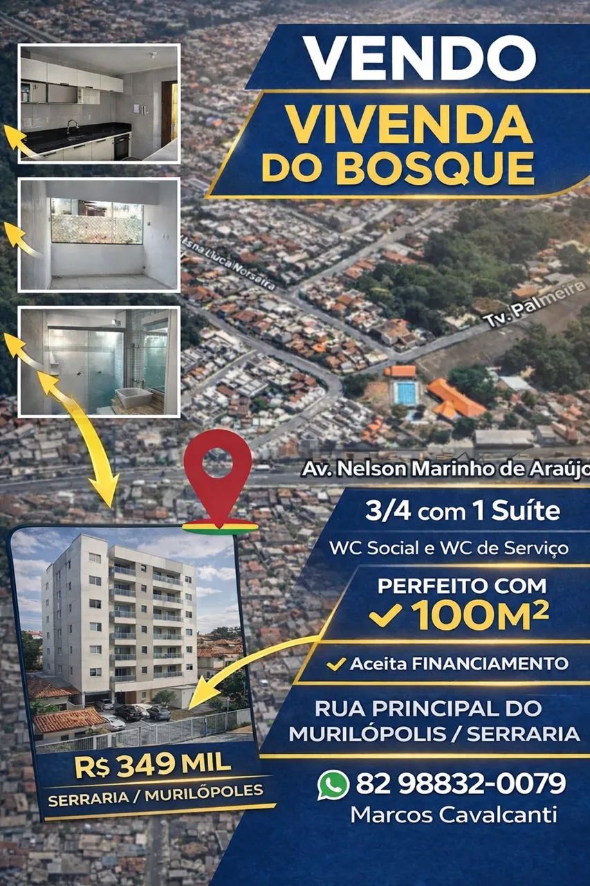 # 3/4 Apartamento Serraria.