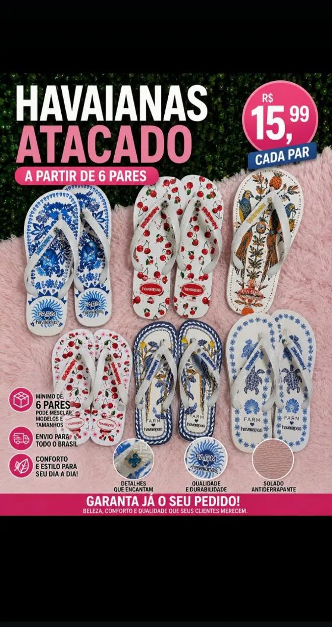 Chinelos havaianas  varejo e atacado  - Foto 2