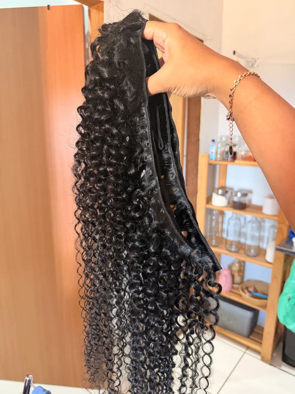 Cabelo humano 100g 70cm - Foto 5