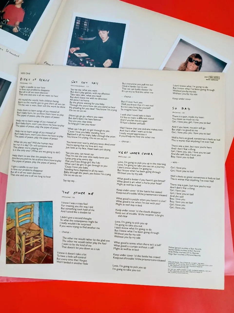 Disco de Vinil Lp Paul MacCartney Pipes of peace  - Foto 5
