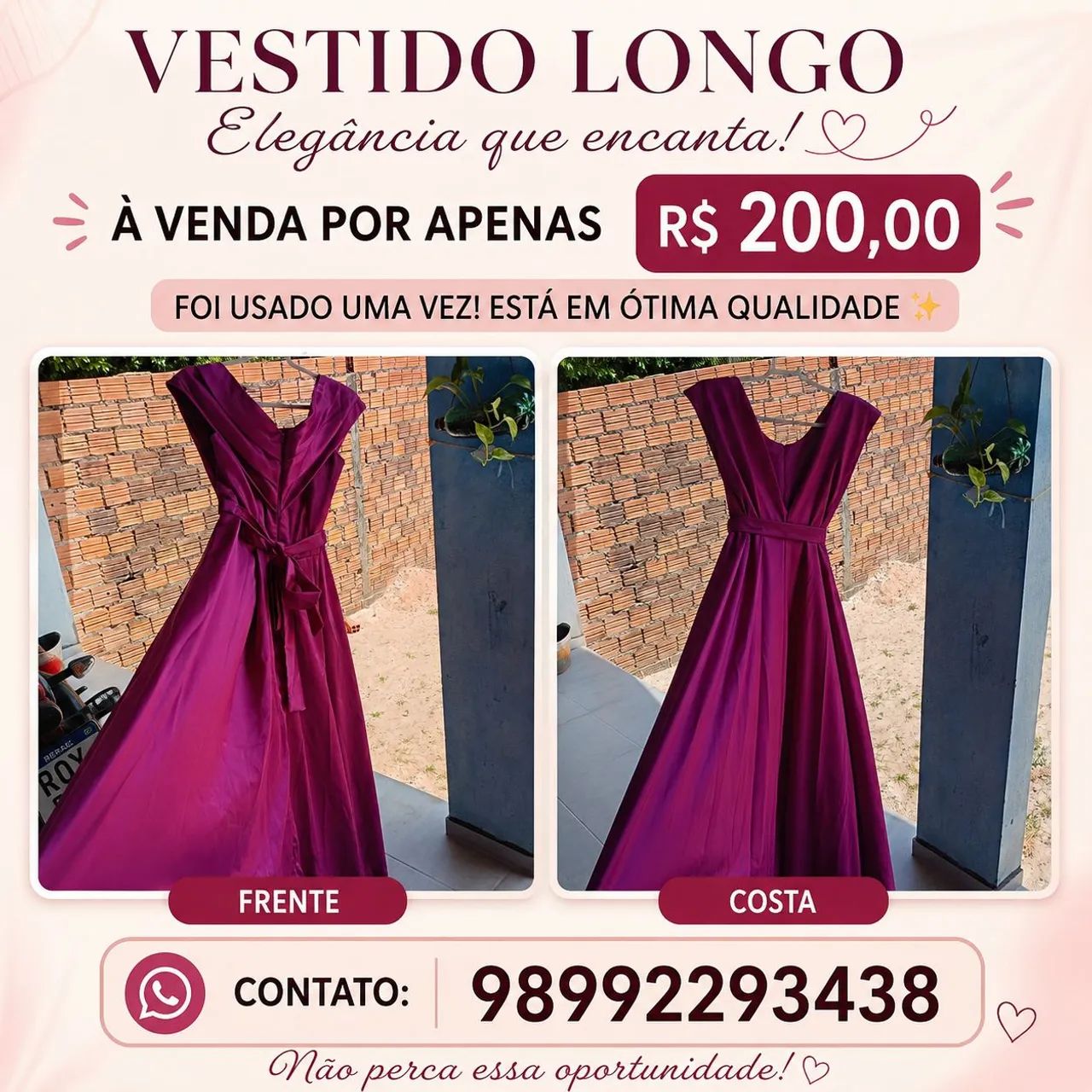 Vendo Vestido para festas.