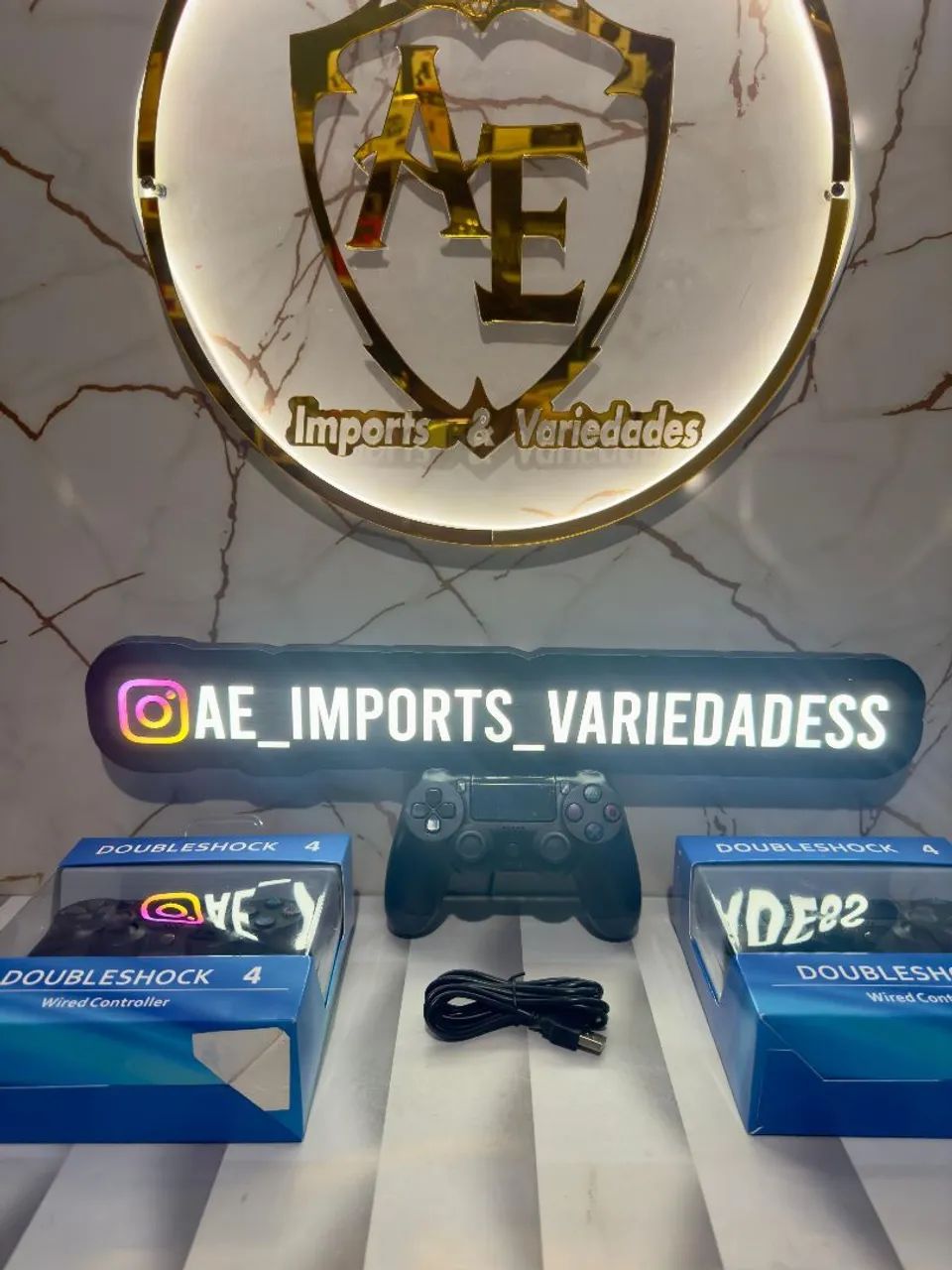 Controle para ps4 e Pc Com Fio  - Foto 2