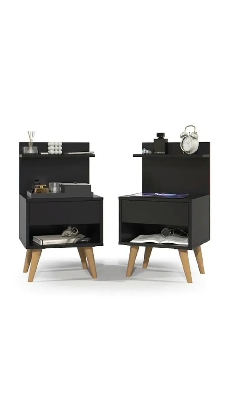 Conjunto mesa de cabeceira retro  - Foto 3