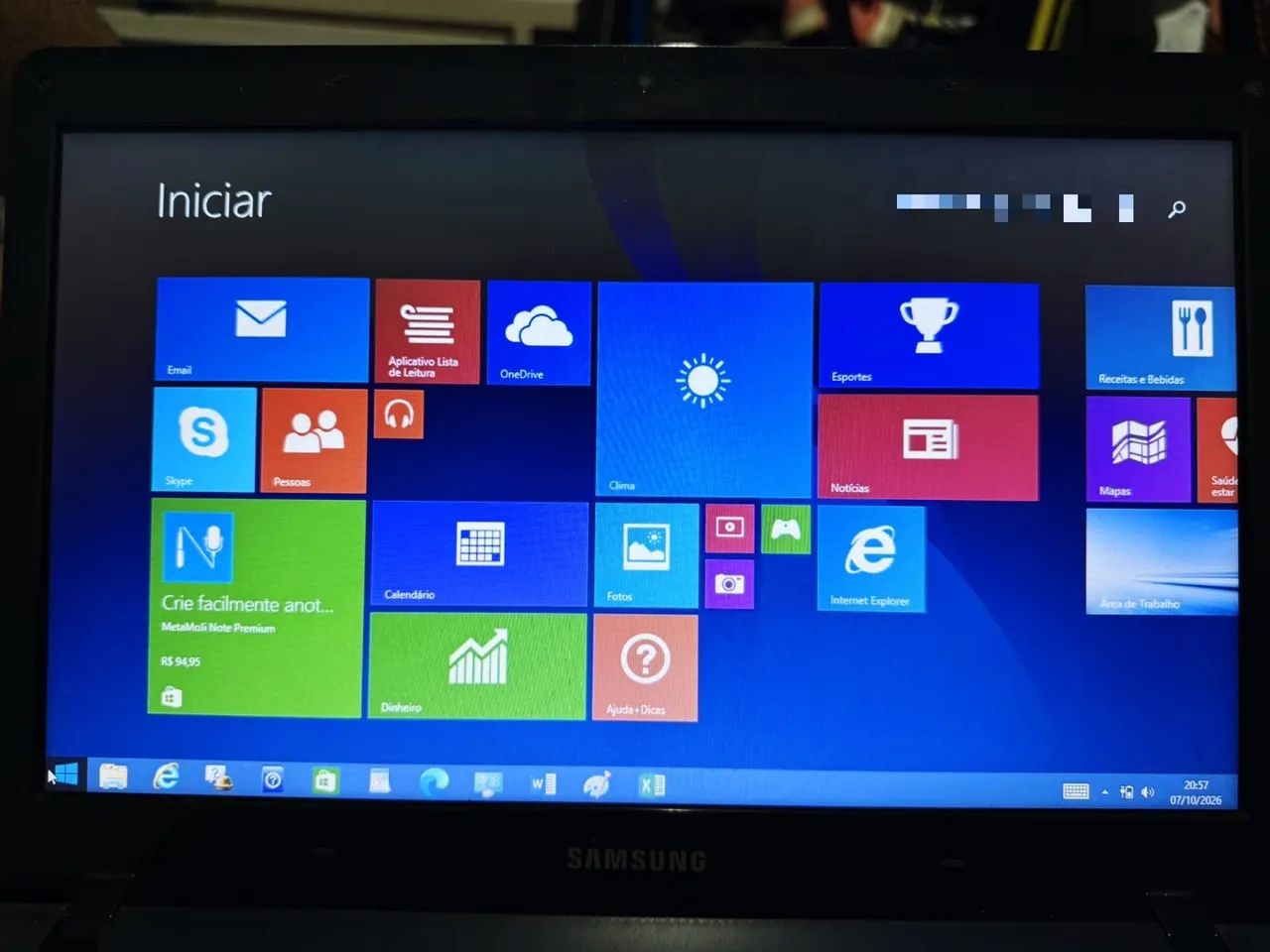 Notebook Samsung 500GB| 4GB RAM