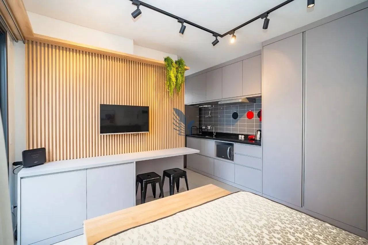 Studio mobiliado e com vaga para alugar no Condomínio Log - Foto 3