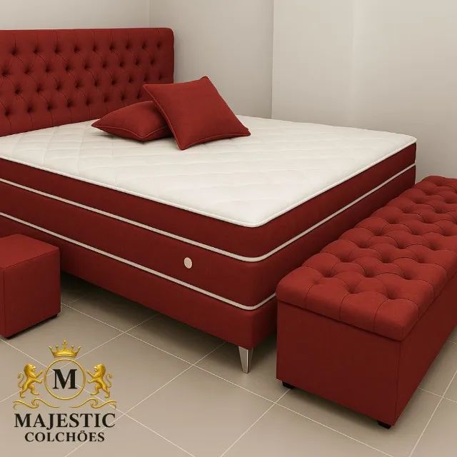Conjunto Colchão+Base Box com Cabeceira de Brinde - Foto 4