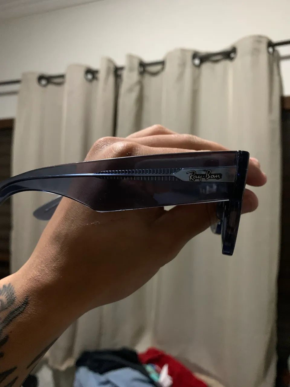 Óculos Ray-Ban Mega Wayfarer RB0840S Original - Foto 2