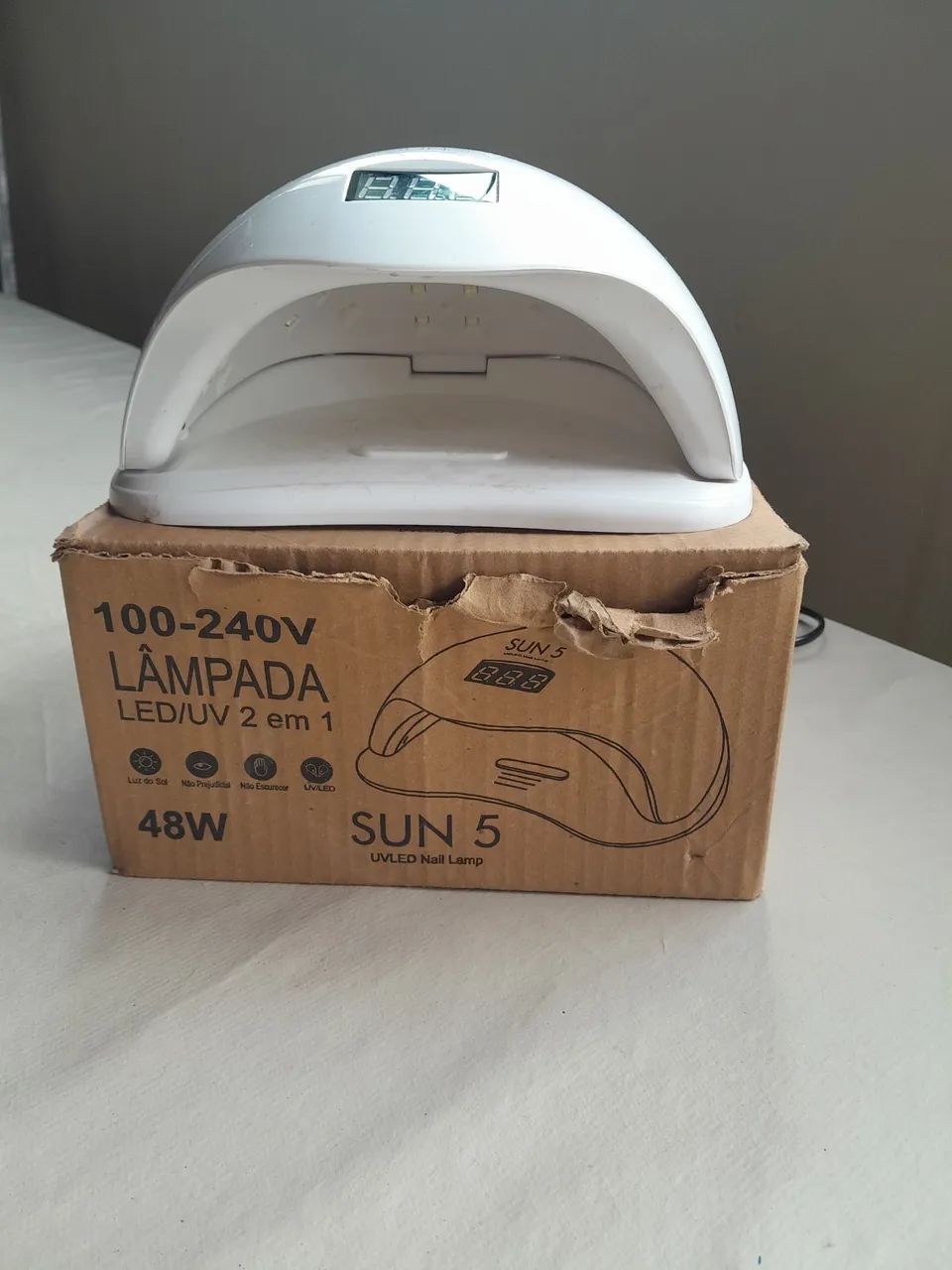 Cabine led/uv Sun5 48w para unhas - Foto 3