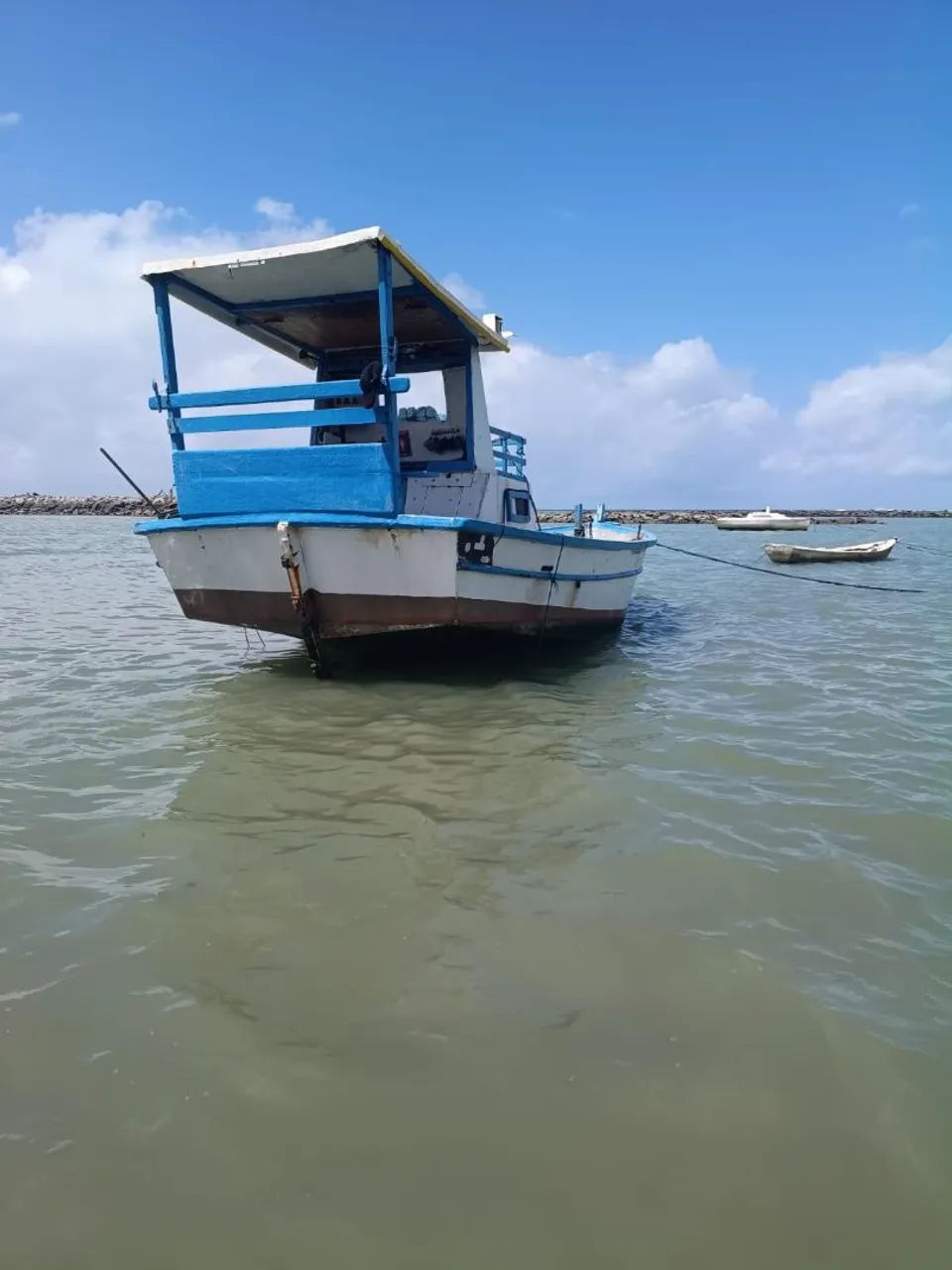 Barco todo de fibra , motor b18 zero km