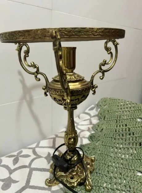 PAR DE ABAJUR EM BRONZE - Foto 2