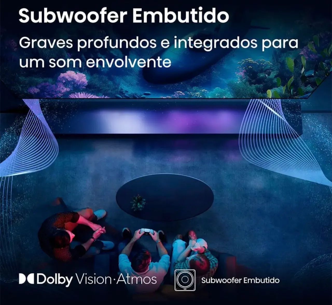 TV Hisense Q7 100 Polegadas - Subwoofer 144Hz - Nota Fiscal - Foto 3