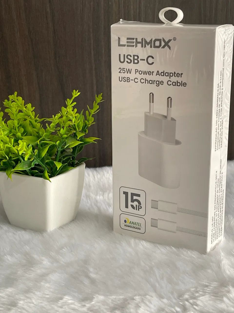 Carregador Turbo LEHMOX USB-C 25W com Cabo Tipo-C 
