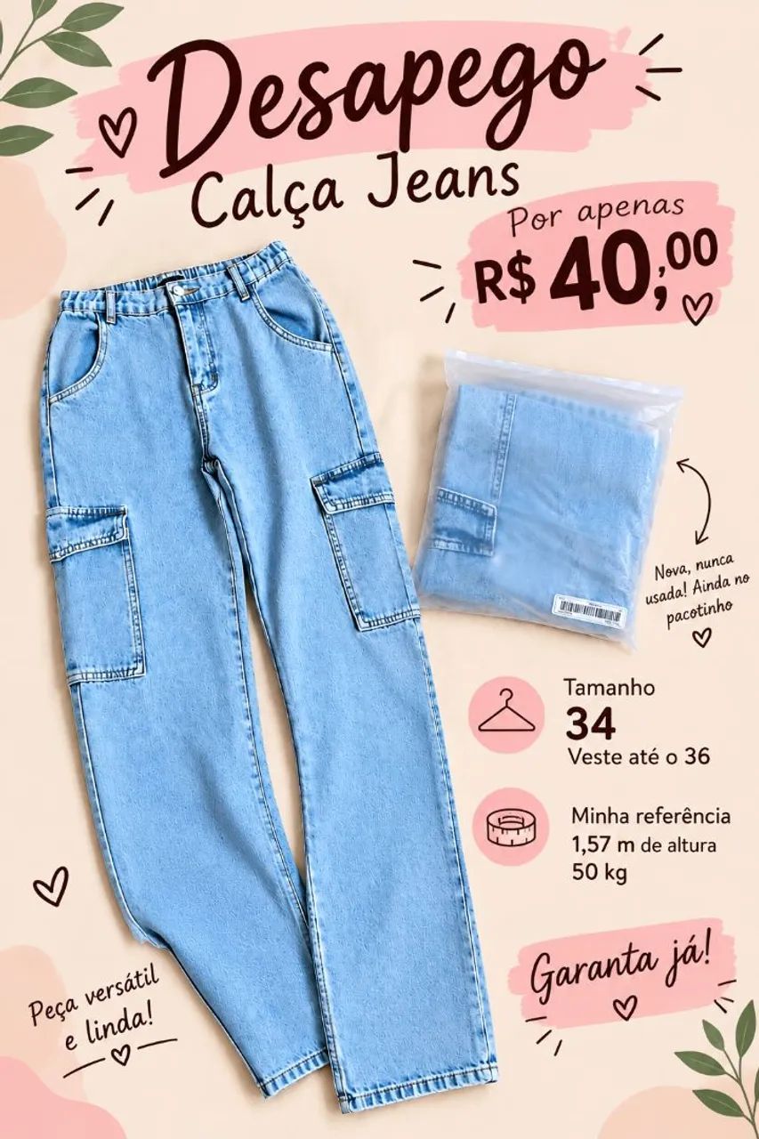 Desapego de roupas impecáveis 
