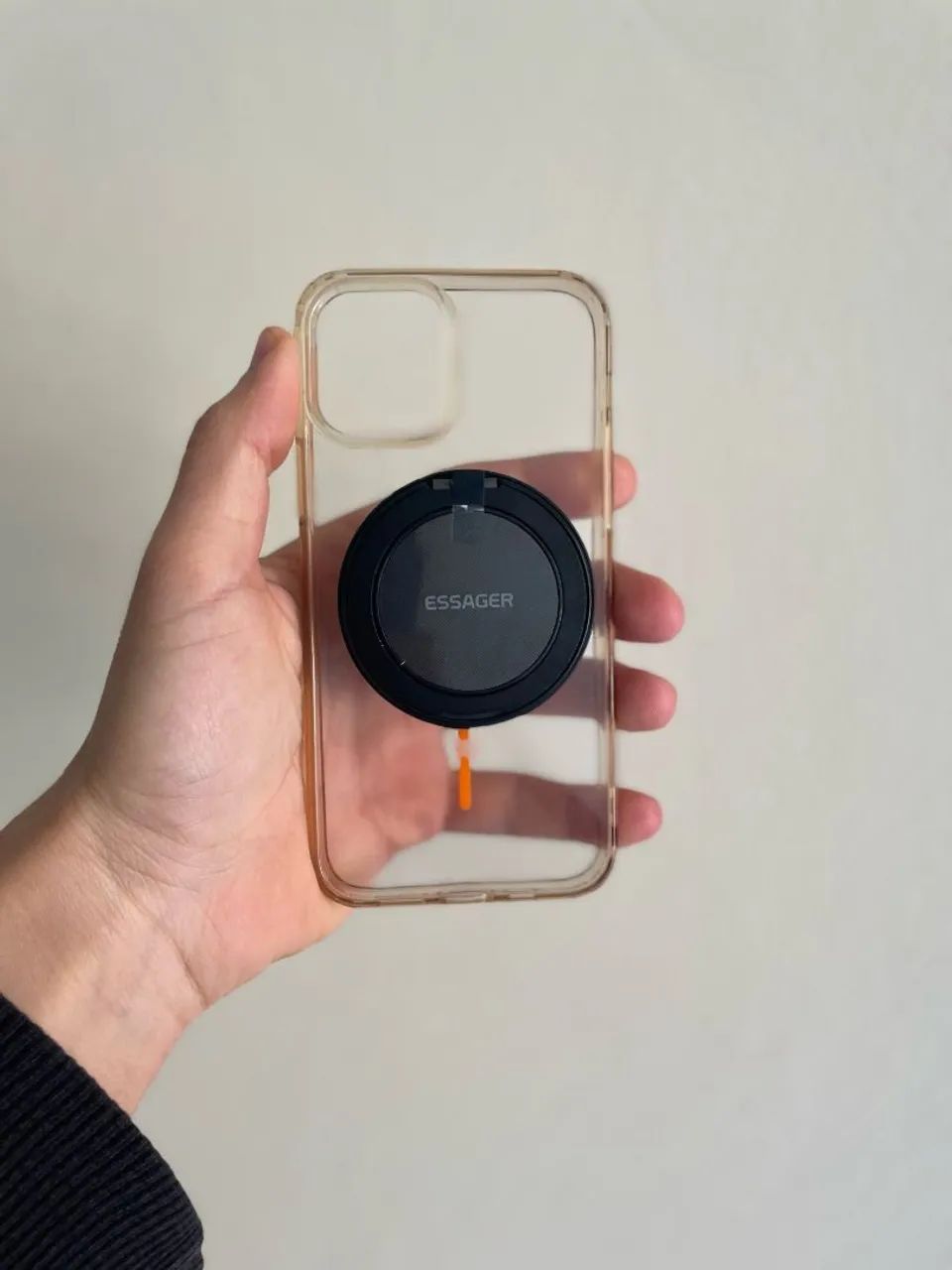 Magnético Sem Fio 15W Essager + Suporte 360° p/ iPhone e Android - Foto 3