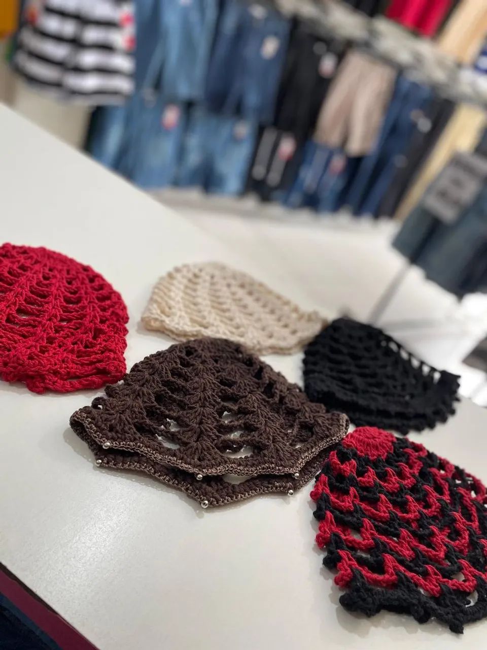 Touca/ Headpiece pra cabeça de crochê  - Foto 3