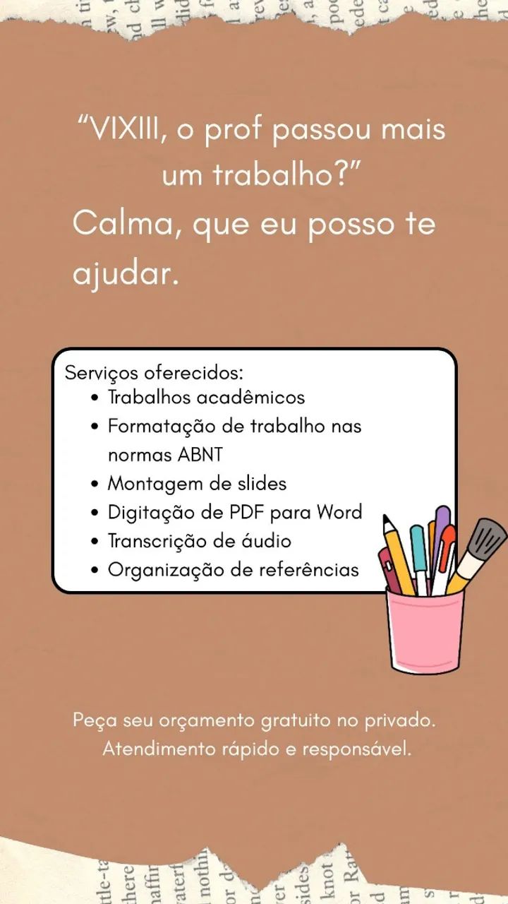 Digitação e Formatação de Trabalhos - Preço Acessível