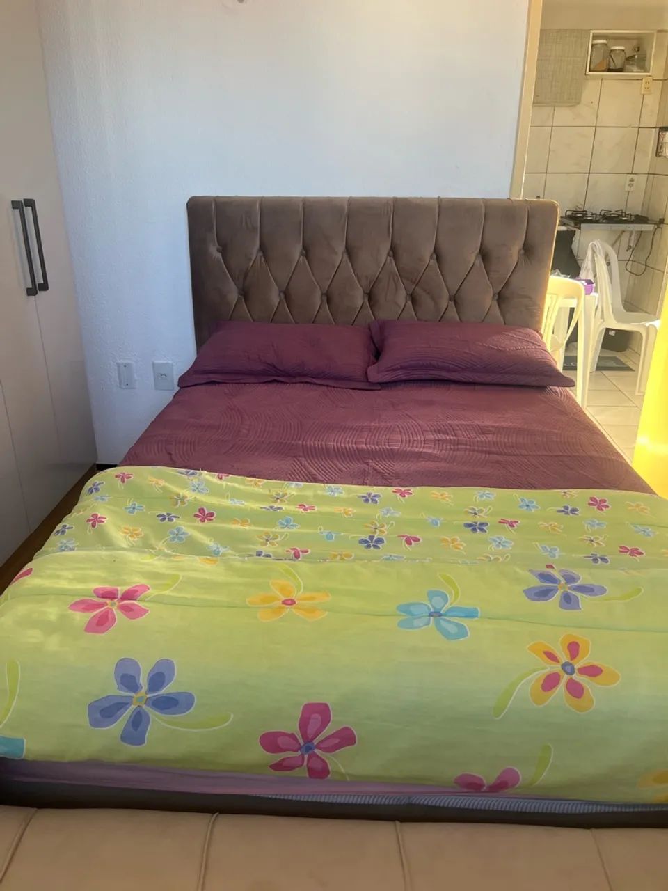 Cama box casal com cabeceira  - Foto 2
