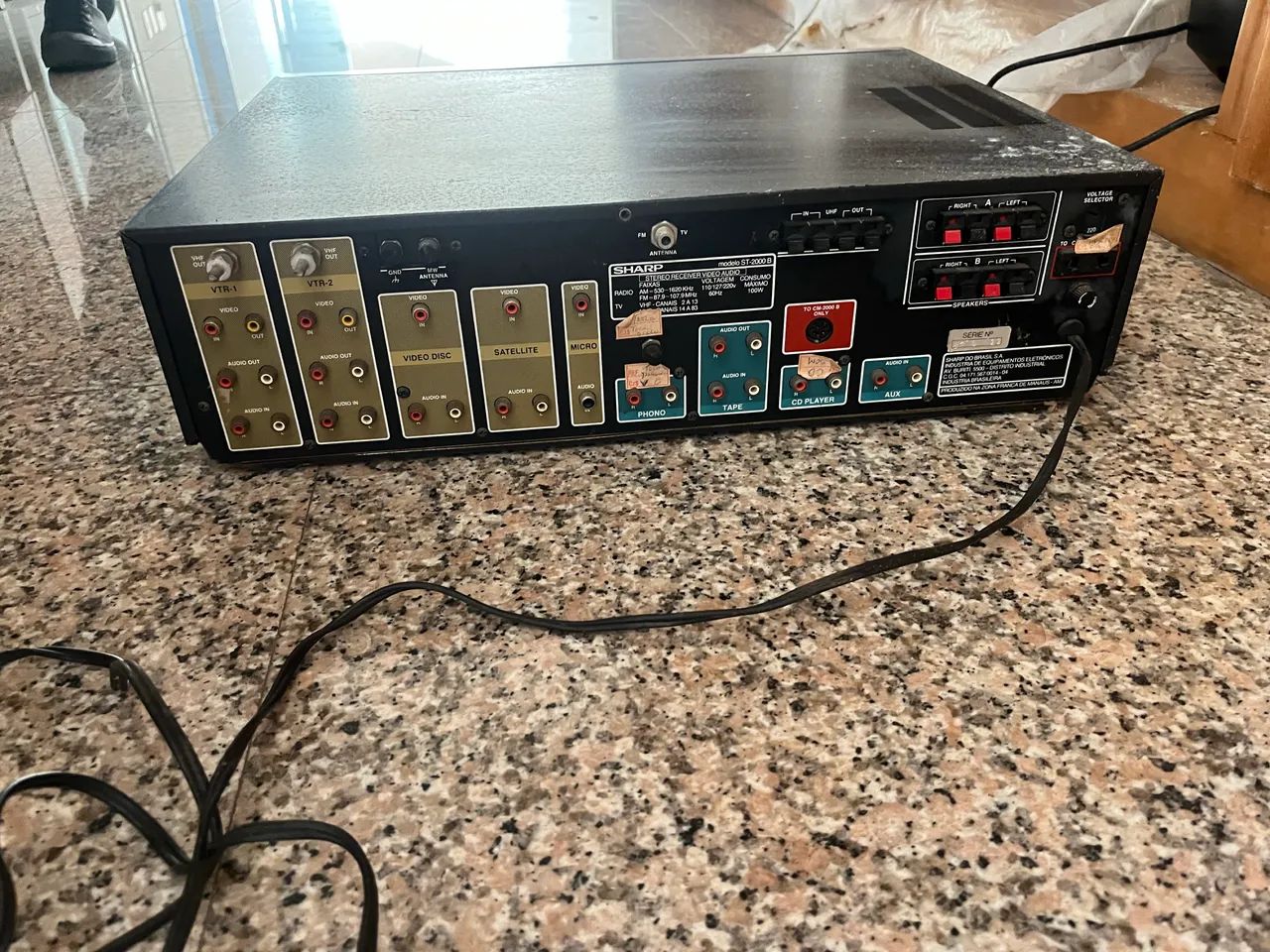 Receiver Vintage Sharp ST 2000 B - Para Conserto - Foto 3