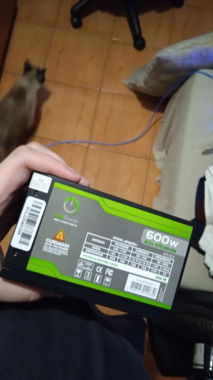 FONTE 600W PRA PC