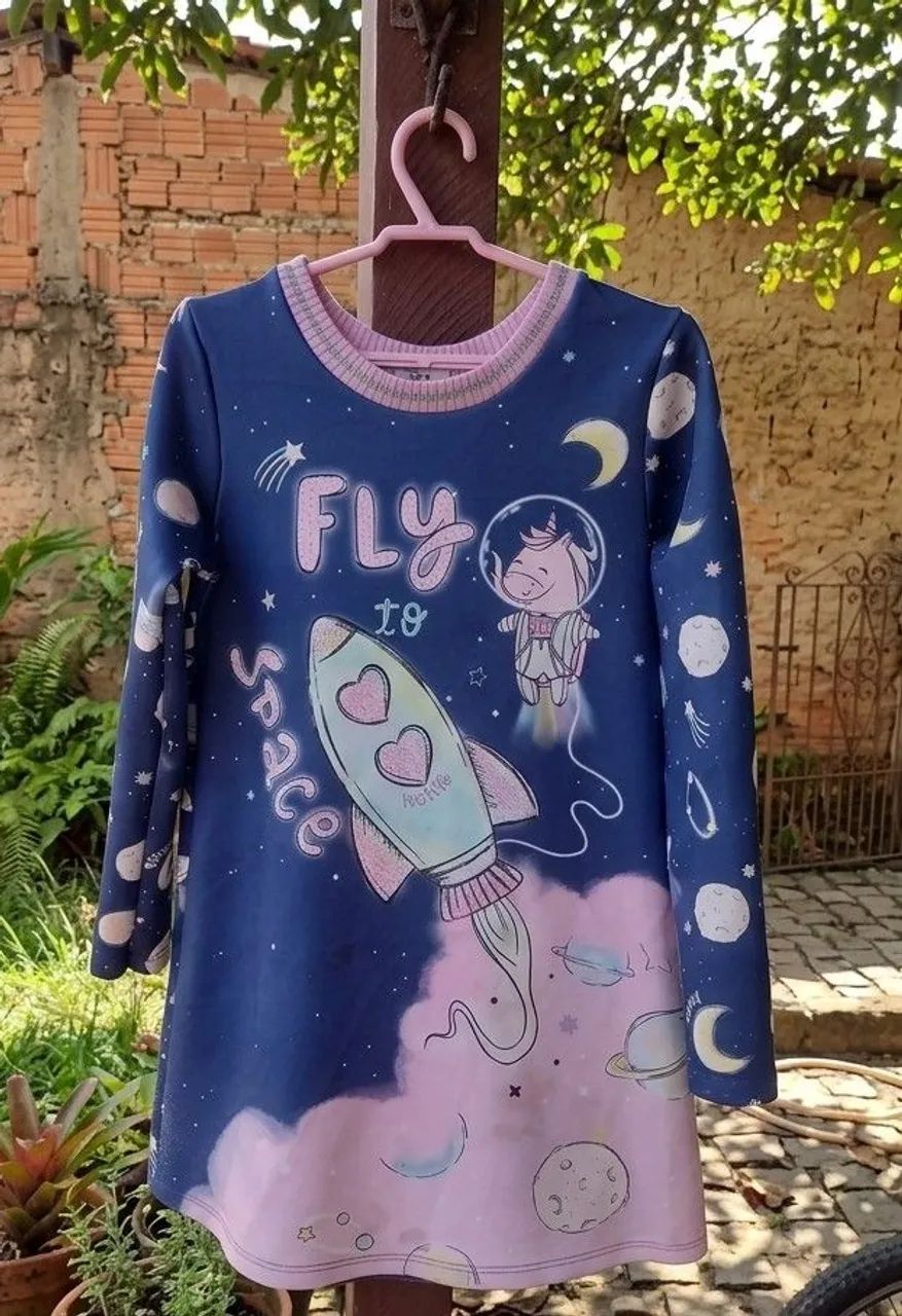 Lote de roupa de menina Tam 8 ao 10  - Foto 2