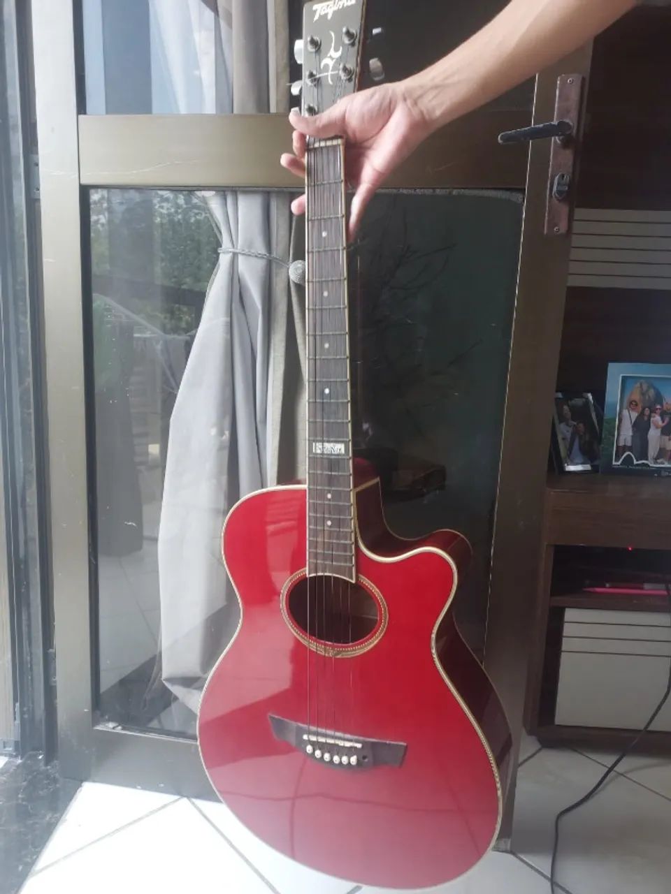 Violão Elétrico Tagima Dallas Vermelho - Ótima condição