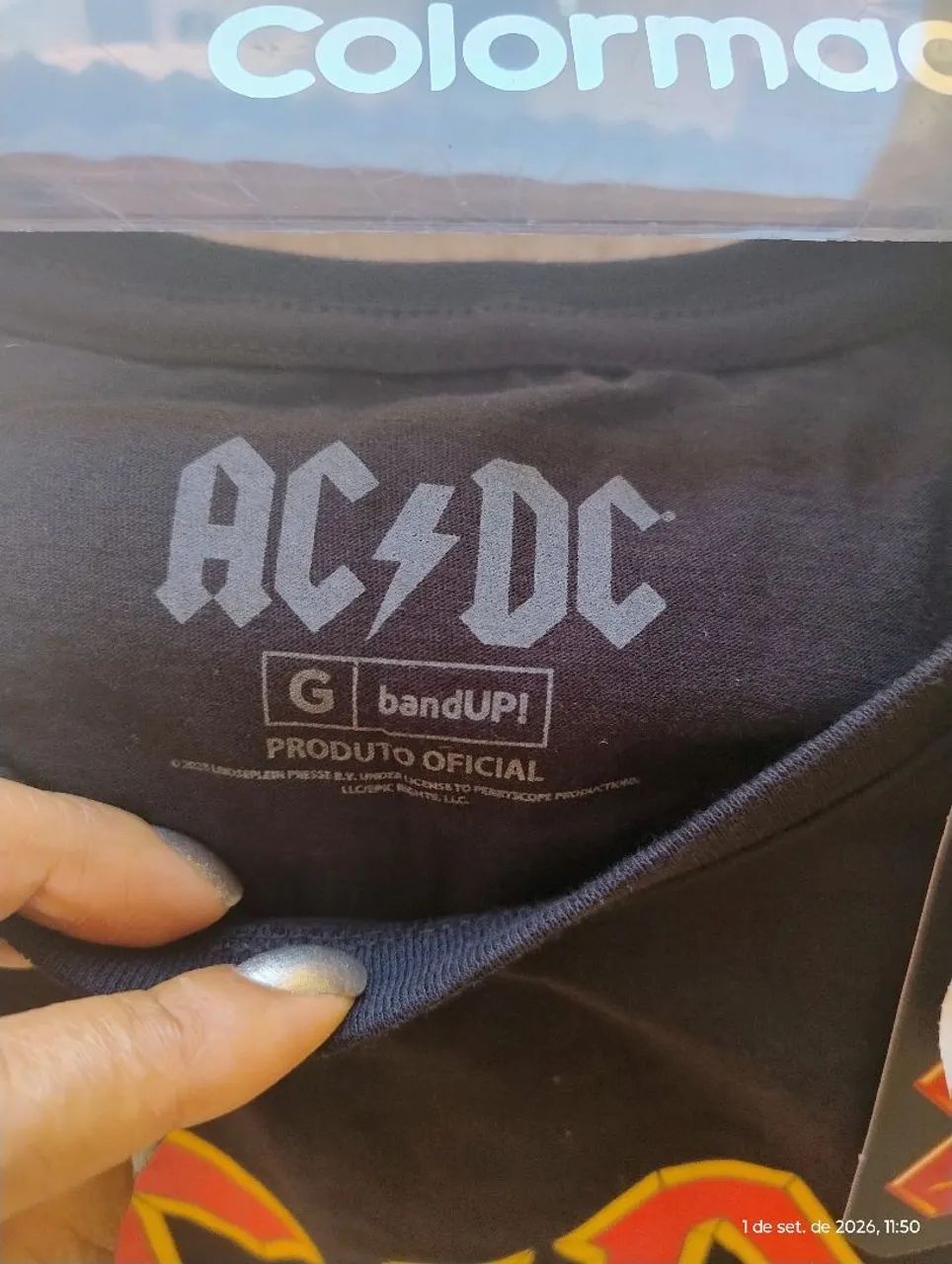 Camisa ACDC masculina Piticas