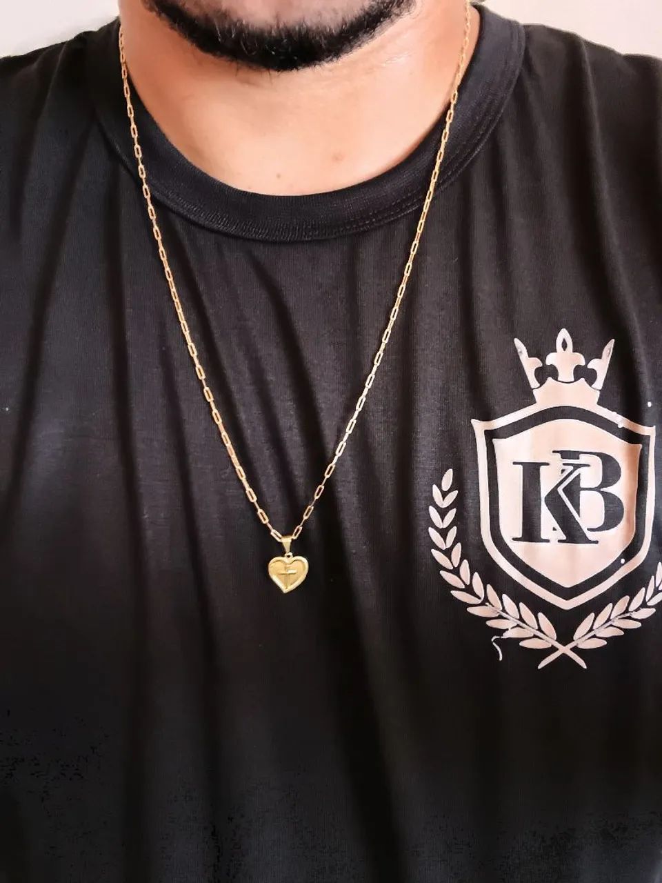 Corrente com pingente 100% moeda antiga  - Foto 3