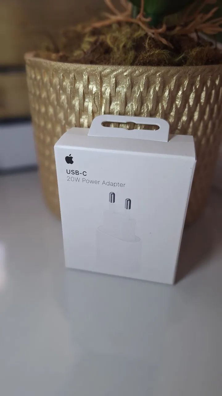Carregador Fonte USB-c de 20w iPhone Apple Original Branco - Foto 5