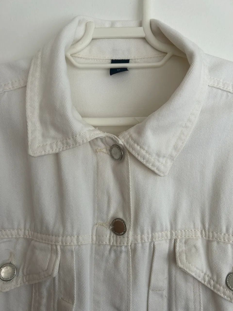 Jaqueta jeans branca - Foto 4