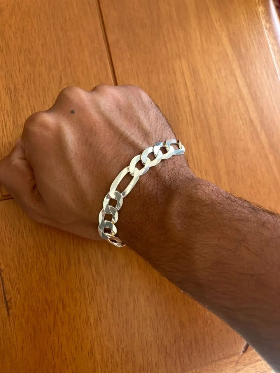 Prata 925 pulseira 21cm 25g
