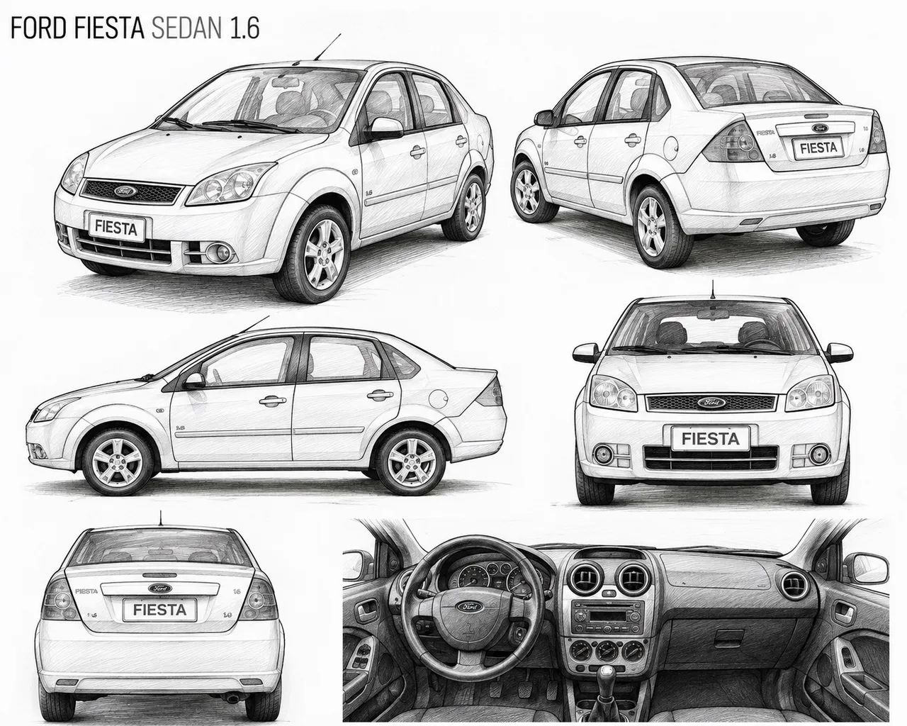 Ford Fiesta Fiesta Sed. 1.6 8V Flex 4p 2008