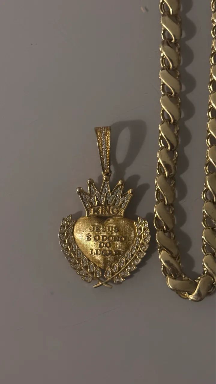 Corrente banhada a ouro 18K 