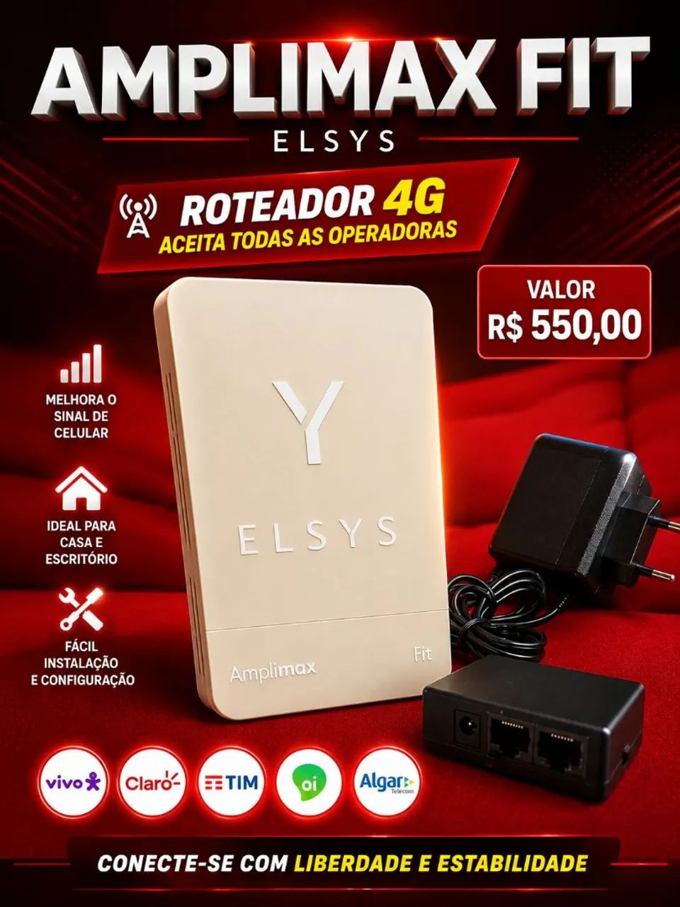Roteador  Fit Elsys Ampliar 4G
