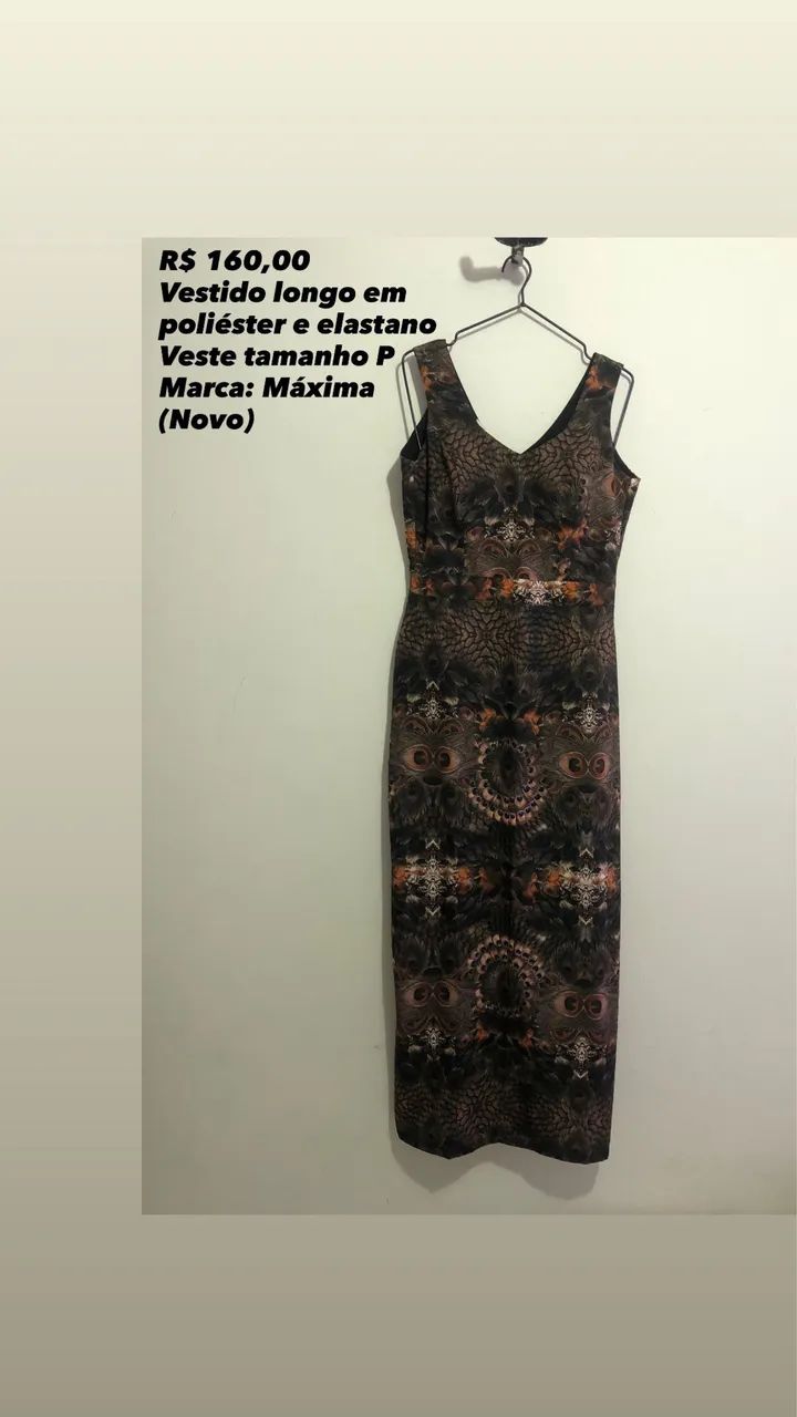 Vestido com bojo longo tamanho P - Foto 5