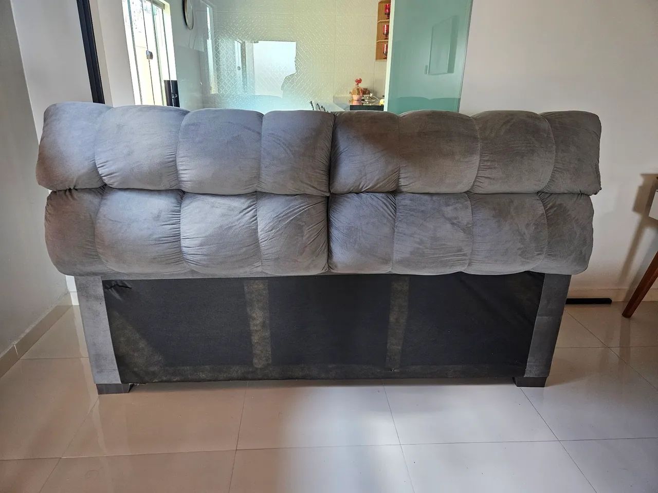 Cabeceira estofada para cama super king