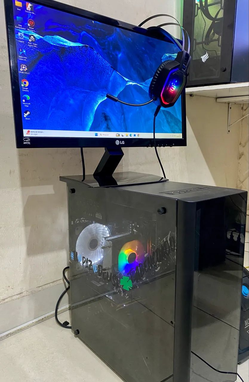 Pc gamer Ryzen 5 com jogos(Vendo ou troco) - Foto 3