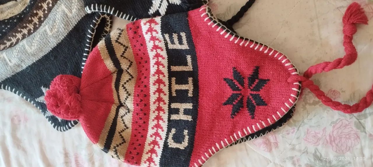 GORRO ou TOCA CHILENA de LÃ - NOVO - Foto 5