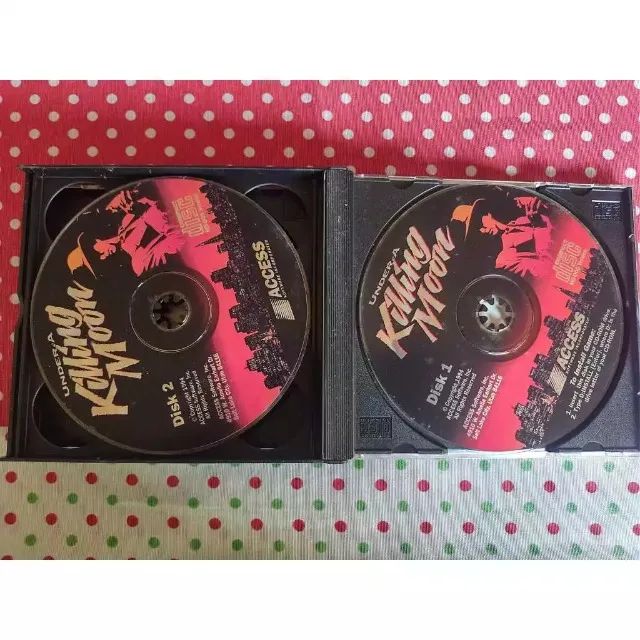 Under a Killing Moon Jogo Para PC CDRom Importado 1994 4 Discos Ms-Dos - Foto 2