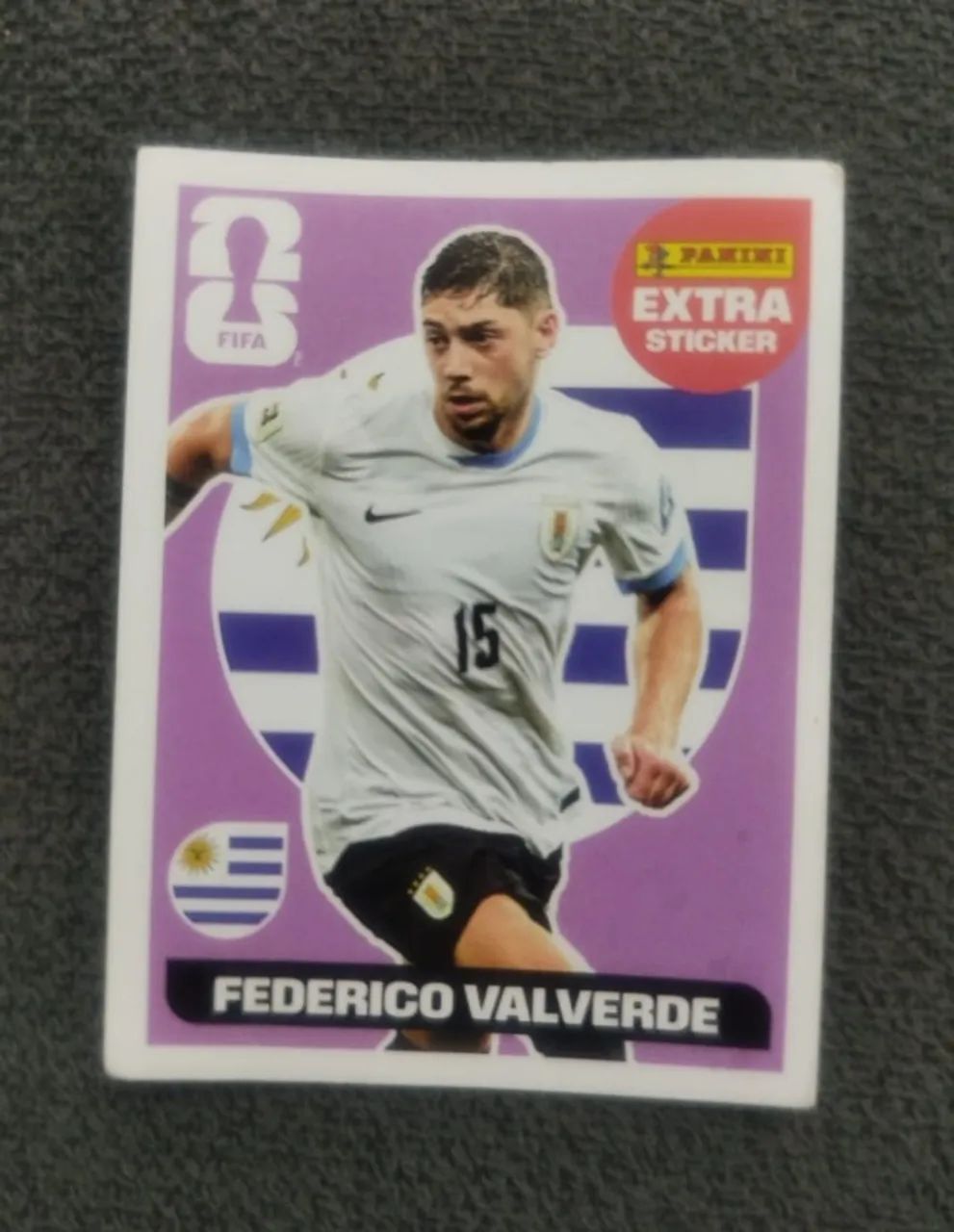 COMBO Figurinhas Legends VALVERDE Copa 2026 Panini Original - PRATA, BRONZE e BORDÔ/ROXA - Foto 3