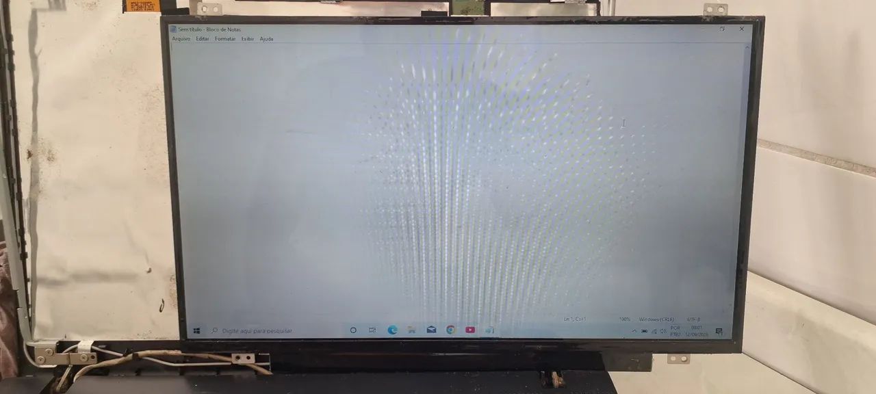 Tela led slim 14 polegadas 40 pinos seminova DISPENSO CURIOSOS 