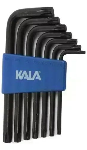 Jogo Chaves Torx Curta 7 Peças T10 a T40 Kala