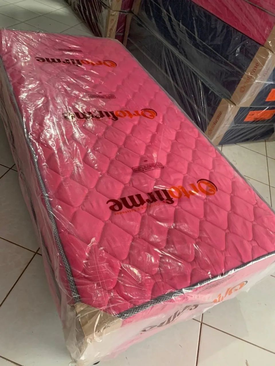 Cama Unibox Solteiro Com 6cm de espuma Semi ortopédica 0.88 x 1.88 - Foto 3