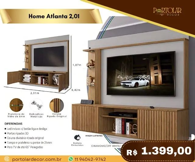 Home Atlanta 2,01, a pronta entrega 