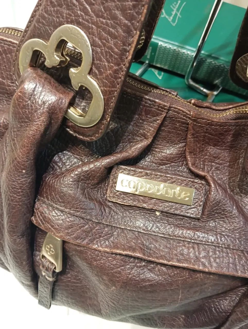 Bolsa da Capodarte couro marrom 