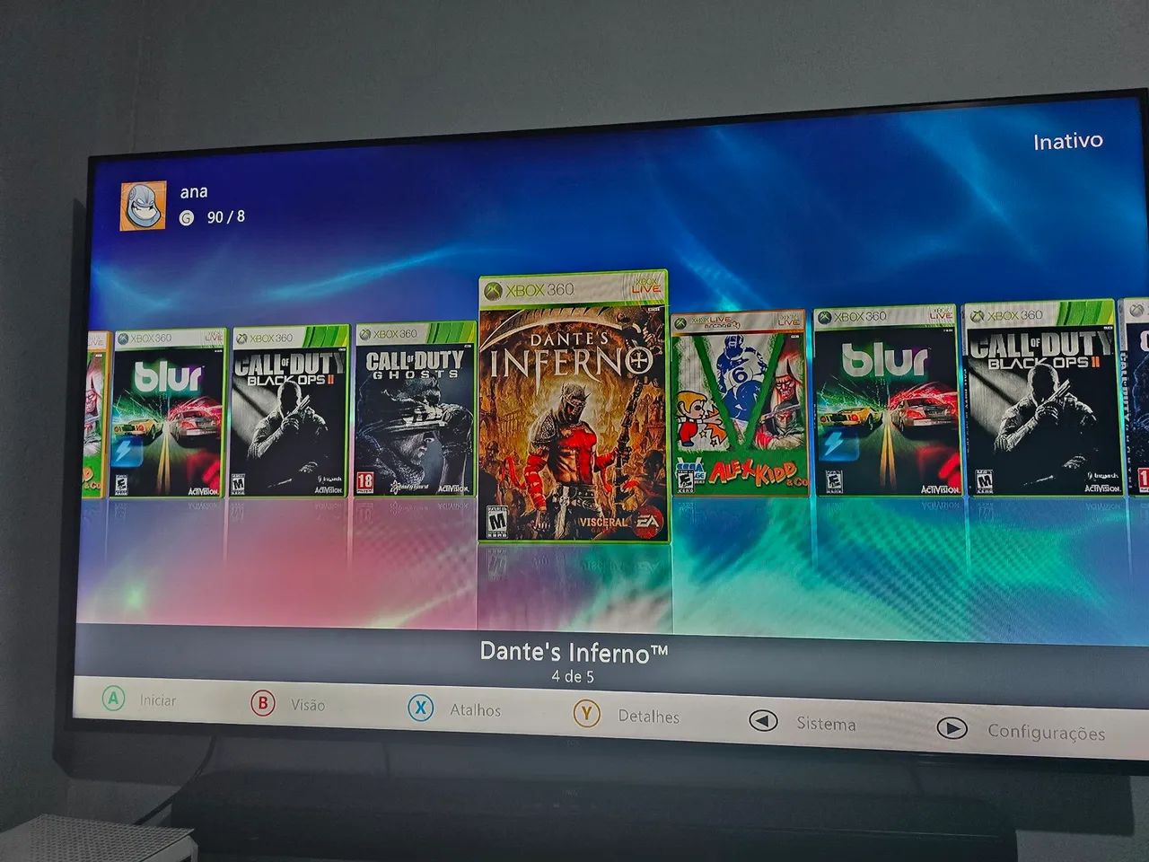 Xbox desbloqueado com 2 controles - Foto 4