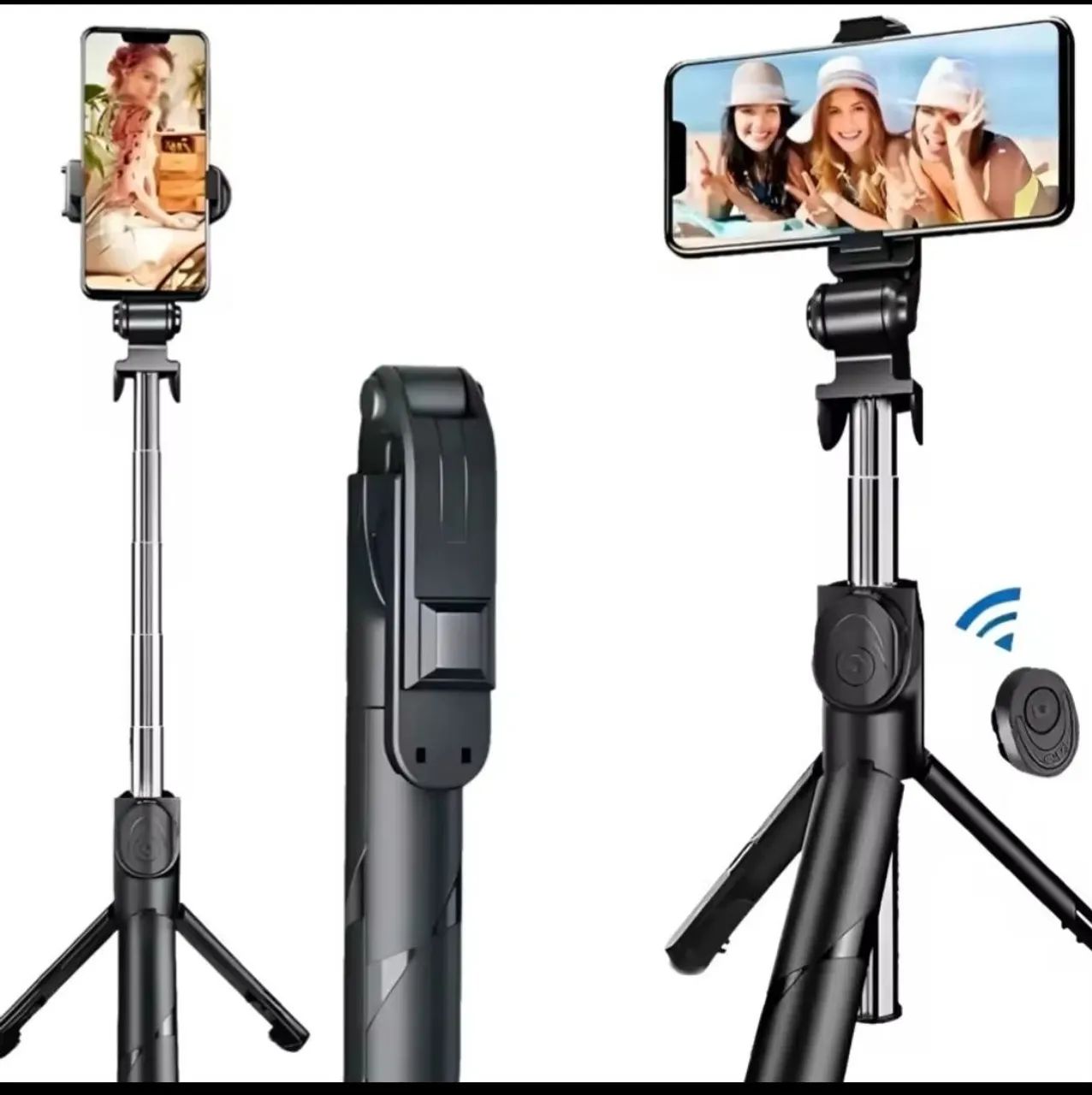 Suporte tripé com controle