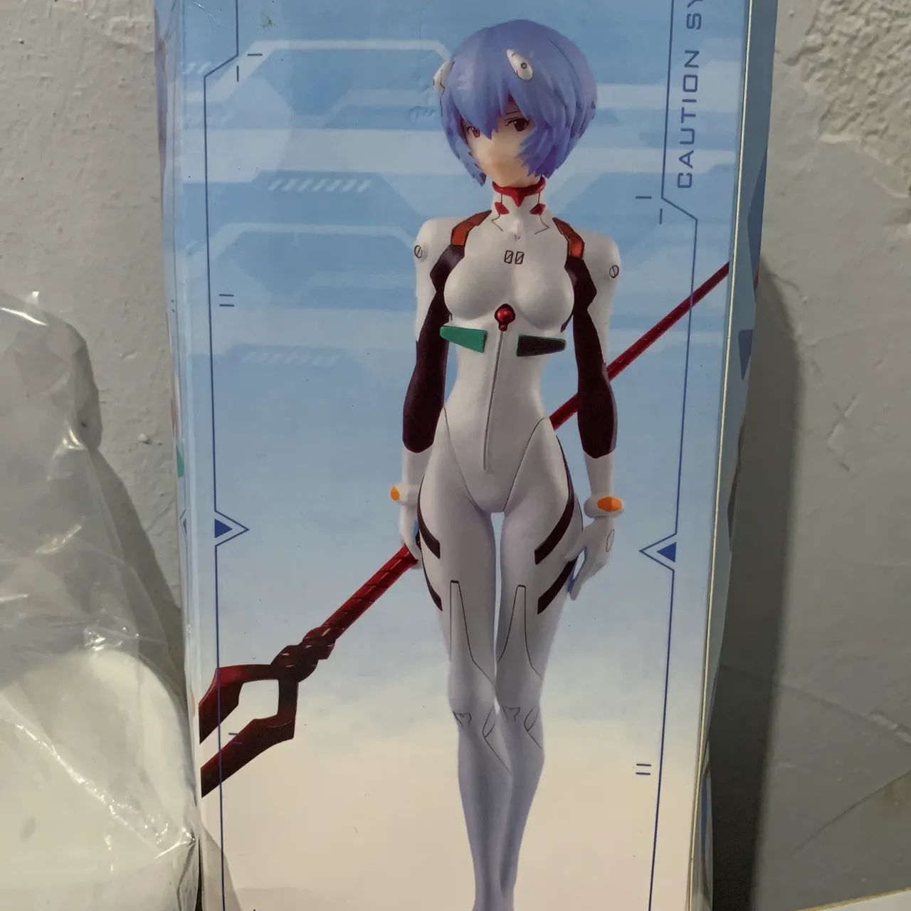 Figure Action Rei Ayanami Evangelion Com Caixa E Base - Foto 3