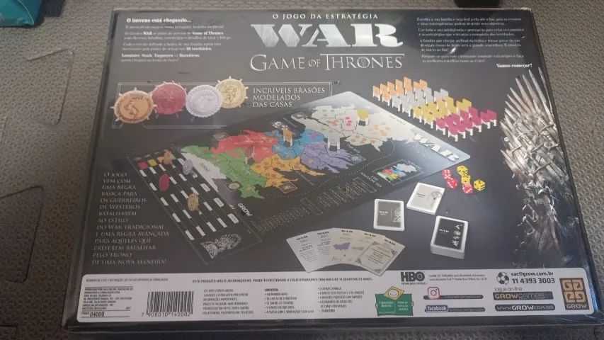 Jogo de Tabuleiro War Game of Thrones Board Game temático GoT - Foto 2